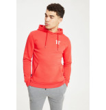 11 Degrees Goji berry red core pullover hood