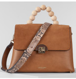 LUELLA GREY Iris wooden beaded top handle crossbody