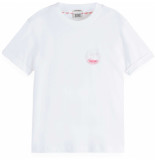 Maison Scotch Relaxed-fit organic cotton t-shirt off white