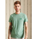 Superdry M1011245a vintage logo tee 5ee bright green t-shirt fan