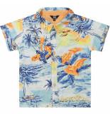 Beebielove Jongens blouse tropical print