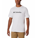 Columbia 9763 men's classic basic t-shirt logo short sleeve white
