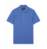 Lyle and Scott Sp400vog lyle and scott plain polo shirt, w584 spring blue