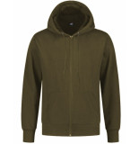 Dom Tower Heren vest hoodie premium quality fleece sweat -army