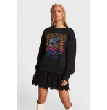 Alix The Label 2203893249 ladies knitted fire tiger sweater