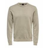 Only & Sons Onsclark reg wash crew knit