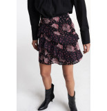 Alix The Label 2108255089 woven flower paisley ruffled skirt.