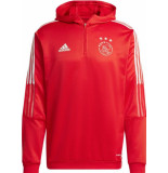 Adidas Ajax hooded drill top 2021-2022 kids red