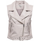 Only Onlvera faux leather waistcoat cs o