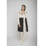 Rino & Pelle Bi color hooded coat
