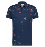 A Fish Named Fred 24.03.321 polo olive leaf navy blue