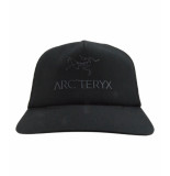 Arc'teryx Logo trucker flat cap black