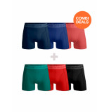 Muchachomalo Men 3-pack + 3-pack boxers shorts solid