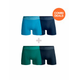Muchachomalo Men 2-pack + 2-pack boxers short solid