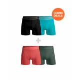 Muchachomalo Men 2-pack + 2-pack boxer shorts solid
