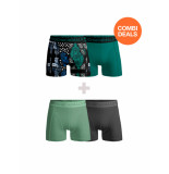 Muchachomalo Men 2-pack + 2-pack boxers shorts /solid