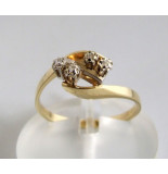 Christian Gouden bicolor ring met diamanten