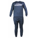 Legend Sports Joggingpak met sweater kids/volwassenen navy slimfit polyester