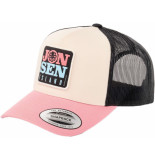 Jonsen Island Trucker hat merucury white black pink