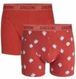 Zaccini 2-pack boxershorts good morning koffie-