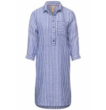Street One a143150 y/d stripe linen shirt dress m