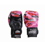 Legend Sports Powerfit & protect bokshandschoenen dames camo roze pu
