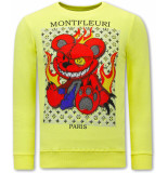Montfleuri Sweater met print monster teddy bear