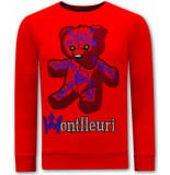 Montfleuri Sweater met print teddy bear 3617