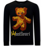 Montfleuri Sweater met print teddy bear 3617