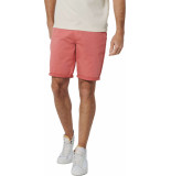 No Excess Short chino sport garment dyed twil coral
