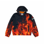 313 Jacket man windbreaker flames print 5dm113