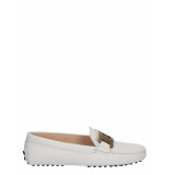 Tod's Kate gommino driving shoe in leather white