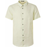 No Excess Shirt short sleeve linen solid mint