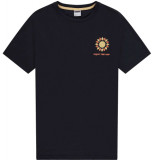 Kultivate T-shirt sunray dark navy