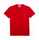 Lacoste T-shirt pima cotton regular fit red