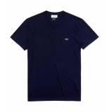 Lacoste T-shirt pima cotton regular fit blue marine