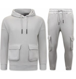 IKAO Paris Casual joggingpak met capuchon