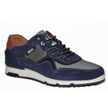 Australian Footwear Artikelnummer Mazoni leather sportieve blauwe sneaker materiaal combi