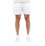 Flaneur Homme Embroidered signature shorts