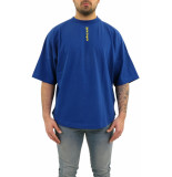 Palm Angels Ns logo over tee navy blue y