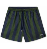 Foret Away swimshort navy/army striped