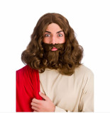 Confetti Jezus baard en pruik