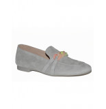 Paul Green Artikelnummer 2943 (011) licht grijze loafers met pastelkleurig schakel detail