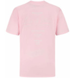 Purewhite T-shirt with back print pink