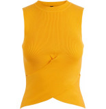 Y.A.S Radio sl knit top s. radiant yellow