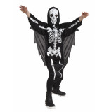 Confetti Scary skeleton kids kostuum