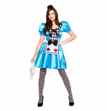 Confetti Alice in wonderland storybook jurkje | carnavals kostuum