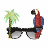 Confetti Hawaii bril papegaai