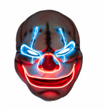 Confetti Masker clown met licht multi