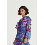 Alix The Label 2206913408 woven flower chiffon top